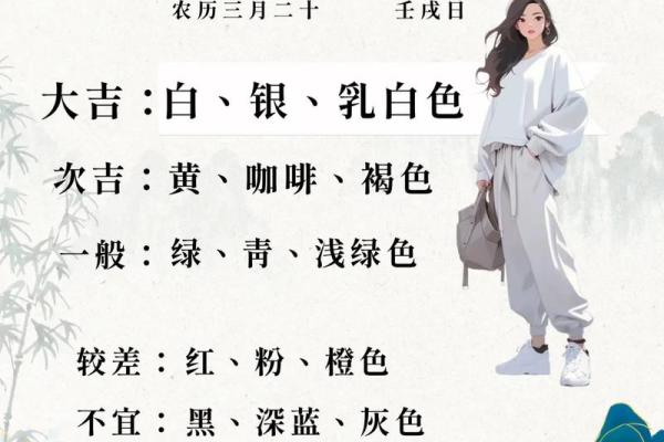 每日穿衣搭配五行2025年4月14日